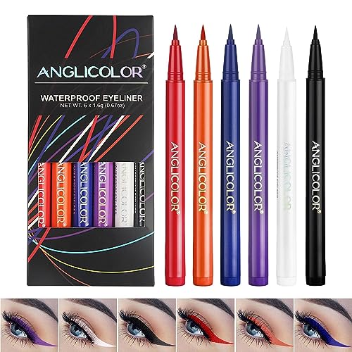 Mattes Eyeliner-Stift-Set,Flüssiger Stift für langanhaltende Eyeliner - Augen-Make-up-Zubehör für Frauen für Halloween-Partys, Bühnenauftritte, Zusammenkünfte, Verabredungen, Reisen Pw tools von PW TOOLS