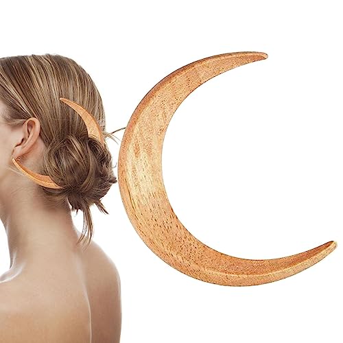 Mond Haarnadel - Chinesische Haarnadel - Dekorative, handgefertigte Haarspangen für dickes und langes Haar, Haarschmuck für Frauen und Mädchen Pw tools von PW TOOLS