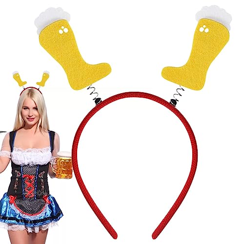 Oktoberfest-Haarschmuck - Niedliche Party-Dressing-Requisite, festliches Stirnband-Zubehör | Mehrzweck-Festival-Kopfschmuck, Cosplay-Kopfbedeckung, Bier-Festival-Party-Kopfbedeckung, Pw tools von PW TOOLS