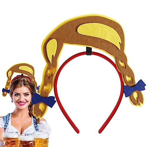 Oktoberfest-Haarschmuck - Tragbares, niedliches, universelles festliches Stirnband-Zubehör | Mehrzweck-Festival-Kopfschmuck, Cosplay-Kopfbedeckung, Bier-Festival-Party-Kopfbedeckung, Pw tools von PW TOOLS