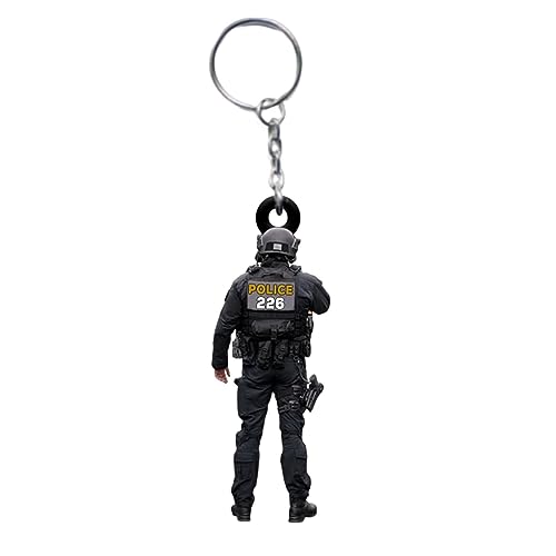 PW TOOLS Polizist Geschenke Schlüsselanhänger - Anhänger Polizist Geschenk Schlüsselanhänger,Polizist-Geschenke, Anhänger, Schlüsselanhänger, Zubehör, Partygeschenke für Freunde und Familie von PW TOOLS