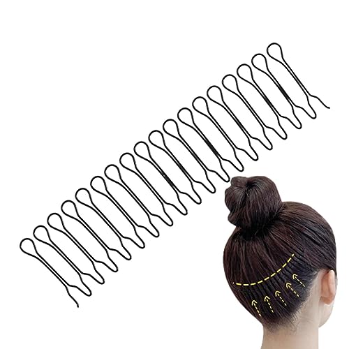 U-förmiger Haar-Fixierkamm - Dehnbarer unsichtbarer Haarfixierer | Dekoratives Hochsteckfrisur-Styling-Werkzeug für Damen- und Mädchenfrisuren, Haarschmuck, Haarkämme Pw tools von PW TOOLS