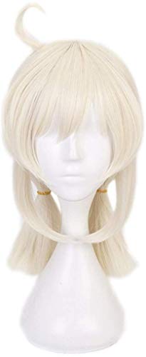 Klee Cosplay Wig, Short Ponytails with Bangs for Halloween Xmas Party Costume von PWEINCY