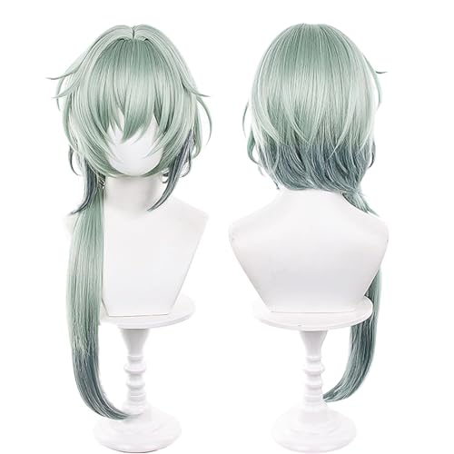 PWEINCY Cosplay Perücke 75cm Lang Grün Synthetisches Haar Frauen Halloween Party von PWEINCY
