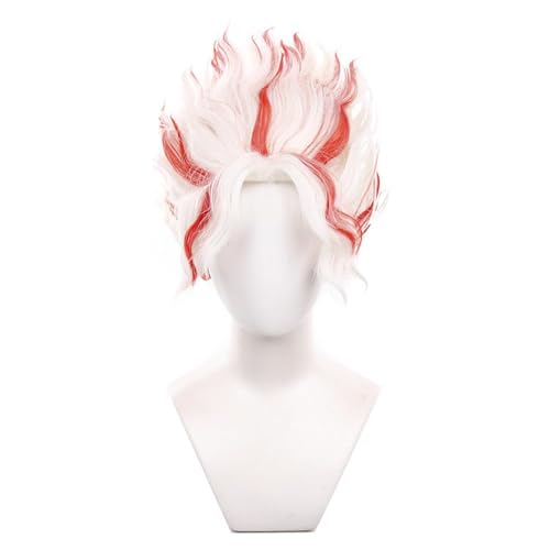 PWEINCY Cosplay Perücke Rollenspiel Synthetische Party Haar Frauen Herren, Kurz (Weiß) von PWEINCY