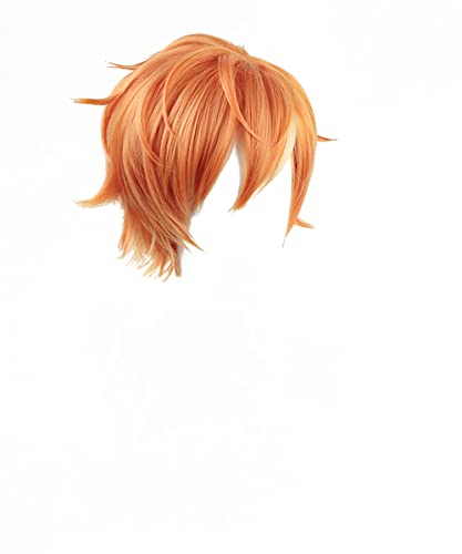 PWEINCY Orange Shinonome Akito Cosplay Perücke Herren Halloween Party Haar mit Pony von PWEINCY