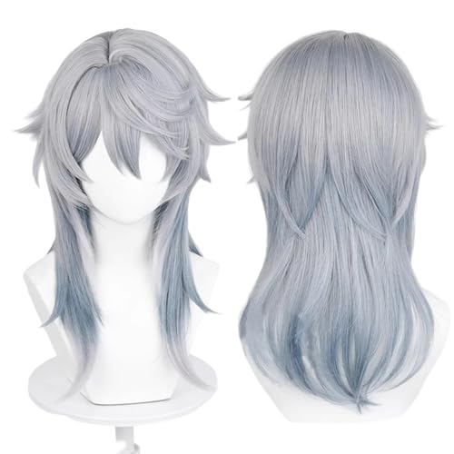 PWEINCY Perücken für Sonntag Cosplay Perücke Gray Rollenspiel Halloween Party Synthetisches Haar (for sunday) von PWEINCY