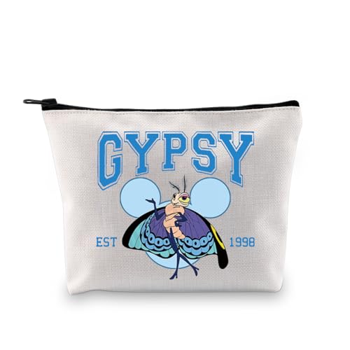 PXTIDY Bug Life Make-up-Tasche mit Schmetterlings-Motiv, Geschenk für , EST 1998, Make-up-Tasche mit Reißverschluss, Schmetterlings-Liebhaber, Geschenk für Frauen, beige, Einheitsgröße, von PXTIDY