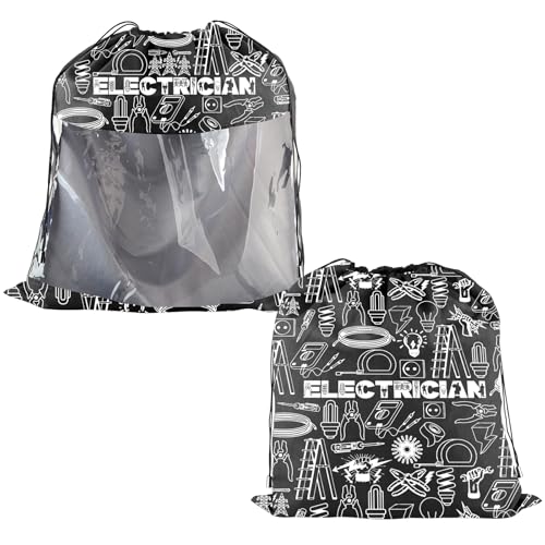 PXTIDY Elektriker Kordelzugtasche Lineman Powerline Techniker Geschenk Reise Kordelzug Aufbewahrungstasche Elektriker Werkzeug Tasche von PXTIDY