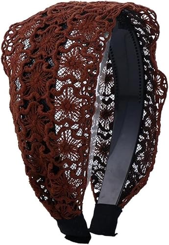 Haarband, Blumenspitze Haarband for Stirnband Damen Make-up Waschgesicht Breitseite Haarschmuck von PYENHDI