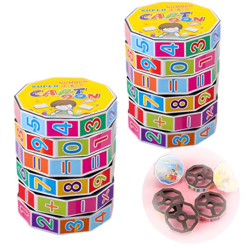 2 Stück Lernspielzeug Mathematik Rechenrolle Einschulung Mathe Lernen Rechnen Spielzeug Schulanfang Schulkind Schuleinführung Geschenk von PYEUIFT