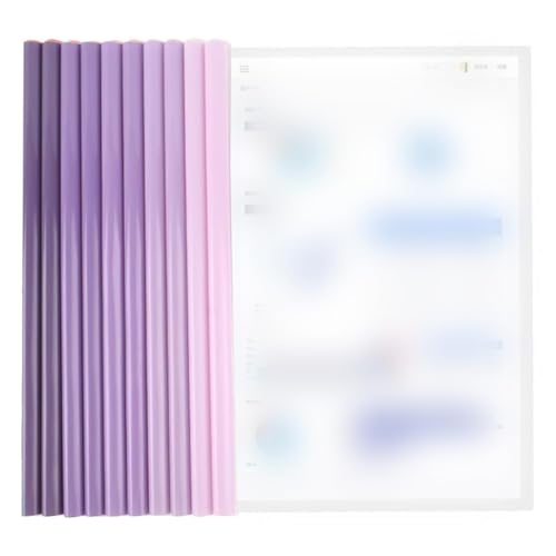 PYEUIFT 10 Stück Ordnerschieber, A4 Sliding Bar Binder,Kunststoff A4 Sliding Bar Binder, A4 Kunststoff Bericht Abdeckungen, Klemmschienen A4, Sliding Bar Bindern,Schiebebinder A4(Lila PYEUIFT 10 Stück Ordnerschieber, A4 Sliding Bar Binder,Kunststoff A4 Sliding Bar Binder, A4 Kunststoff Bericht Abdeckungen, Klemmschienen A4, Sliding Bar Bindern,Schiebebinder A4(Lila von PYEUIFT