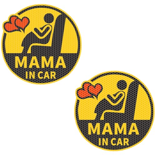 PYEUIFT 2 Stück Schwangere on Board Aufkleber, Schwangere on Board Aufkleber Reflektierend Auto Sticker, Schwangere Auto Aufkleber, Abnehmbare Sicherheit Aufkleber, an Bord Aufkleber von PYEUIFT