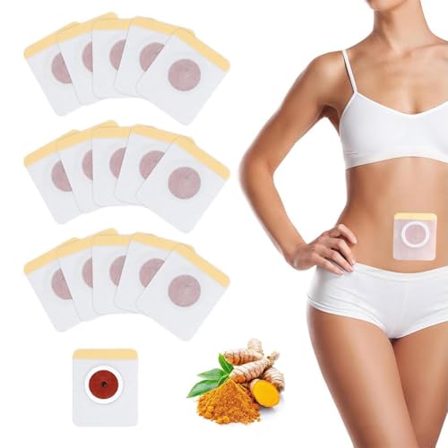 PYEUIFT 50 Stück Bauchnabel Patch 2.0, Abdomen Patch,Nabelpflaster, Bleiben Sie schlank, Atmungsaktives Detox-Pflaster für körperliche Wohlbefinden, Passend für tägliche Pflege & empfindliche Haut(2) von PYEUIFT
