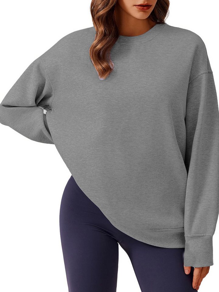 PYL Sweatshirt Damen Casual Wintermode Sweatshirt, Lange Ärmel Fleece Pullover von PYL
