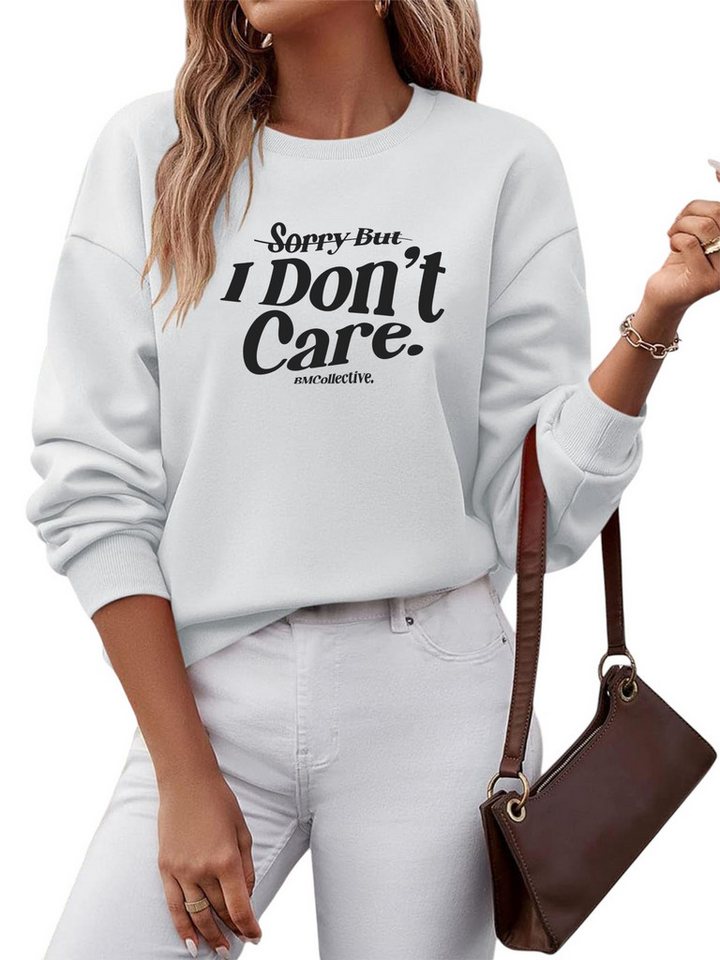 PYLIKE Fleecepullover Damen Casual Sweatshirts mit inspirierende Slogans Druck Bequem für Herbst & Winter PYLIKE Fleecepullover Damen Casual Sweatshirts mit inspirierende Slogans Druck Bequem für Herbst & Winter von PYLIKE