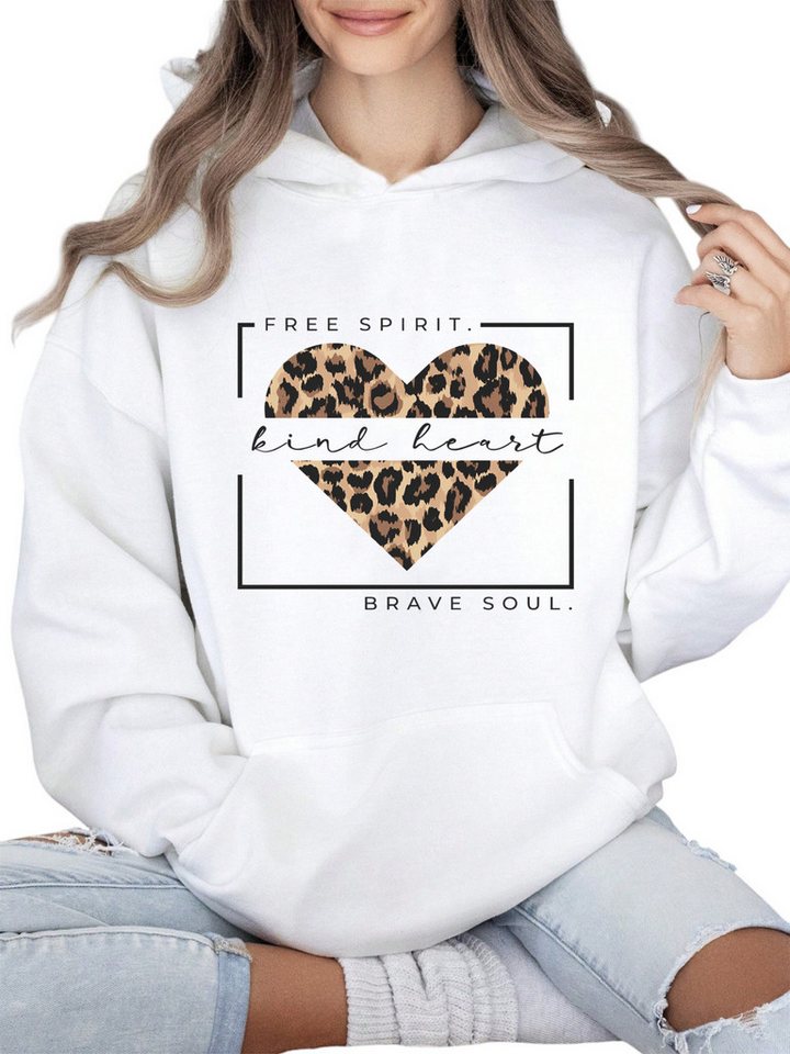 PYLIKE Hoodie Damen Casual Wintermode Hoodie Fleecepullover mit Große Tasche Lässiger Streetstyle für den Winter von PYLIKE