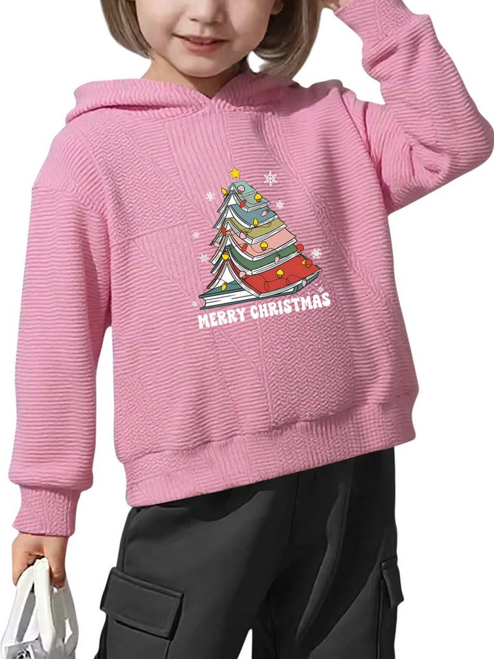 PYLIKE Hoodie Kinder Kapuzenpullover mit Weihnachten Druck,Strukturierte Stoffe von PYLIKE