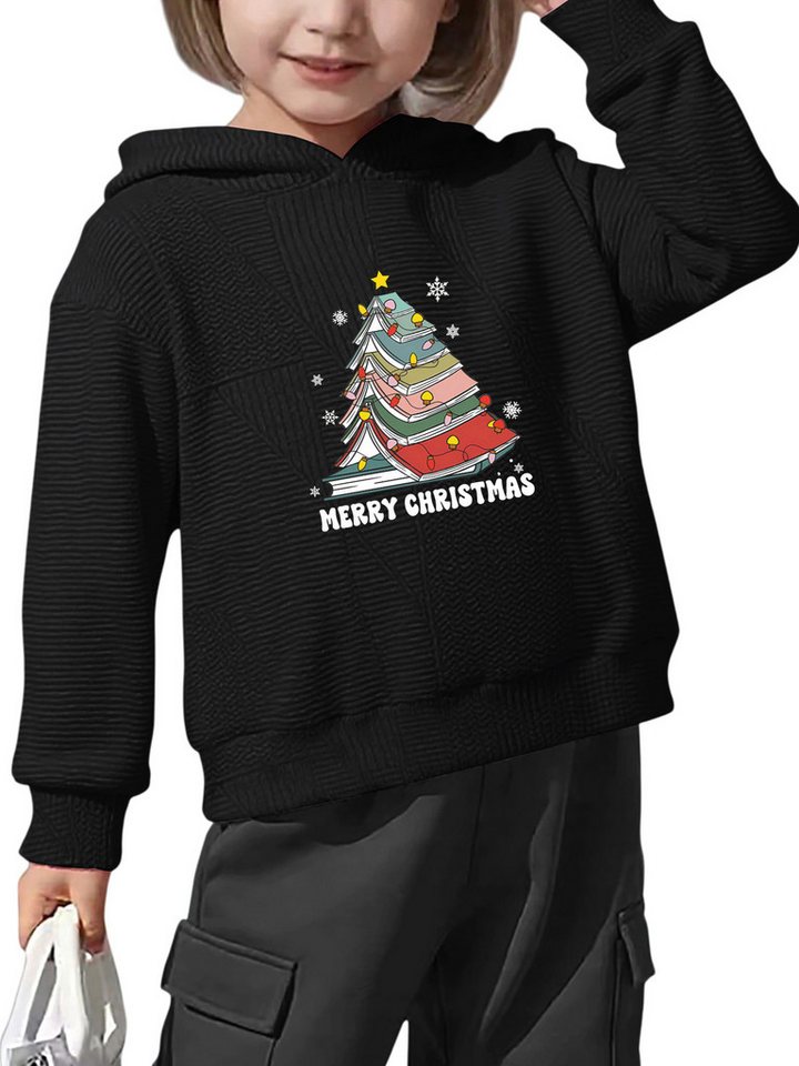 PYLIKE Hoodie Kinder Kapuzenpullover mit Weihnachten Druck,Strukturierte Stoffe von PYLIKE