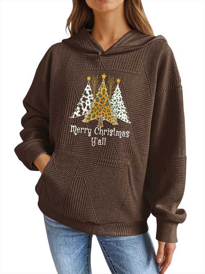PYLIKE Kapuzenpullover Damen Hoodie mit Kangarootasche, Weihnachten Print Strukturierte Stoffe,Lässiger Streetstyle für den Weihnachten PYLIKE Kapuzenpullover Damen Hoodie mit Kangarootasche, Weihnachten Print Strukturierte Stoffe,Lässiger Streetstyle für den Weihnachten von PYLIKE