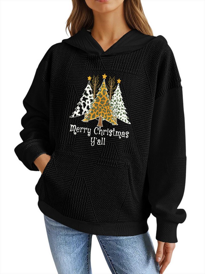 PYLIKE Kapuzenpullover Damen Hoodie mit Kangarootasche, Weihnachten Print Strukturierte Stoffe,Lässiger Streetstyle für den Weihnachten PYLIKE Kapuzenpullover Damen Hoodie mit Kangarootasche, Weihnachten Print Strukturierte Stoffe,Lässiger Streetstyle für den Weihnachten von PYLIKE