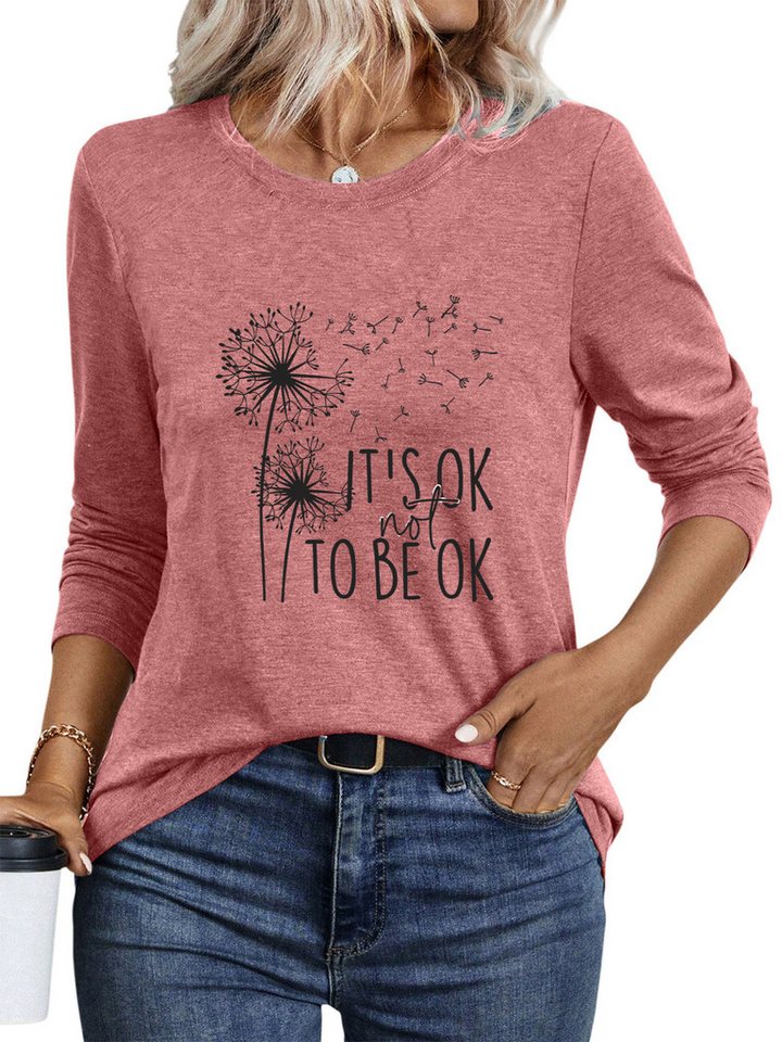 PYLIKE Longsleeve Damen Herbst bequemes Casual Basic Rundhalsshirt mit Langarm Top Geeignet für den täglichen Gebrauch im Büro und zu Hause PYLIKE Longsleeve Damen Herbst bequemes Casual Basic Rundhalsshirt mit Langarm Top Geeignet für den täglichen Gebrauch im Büro und zu Hause von PYLIKE