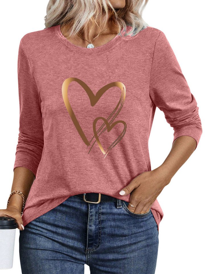 PYLIKE Longsleeve Damen bequemes Winter Casual Longsleeve Shirt Lockere Tops Geeignet für den täglichen Gebrauch im Büro und zu Hause PYLIKE Longsleeve Damen bequemes Winter Casual Longsleeve Shirt Lockere Tops Geeignet für den täglichen Gebrauch im Büro und zu Hause von PYLIKE