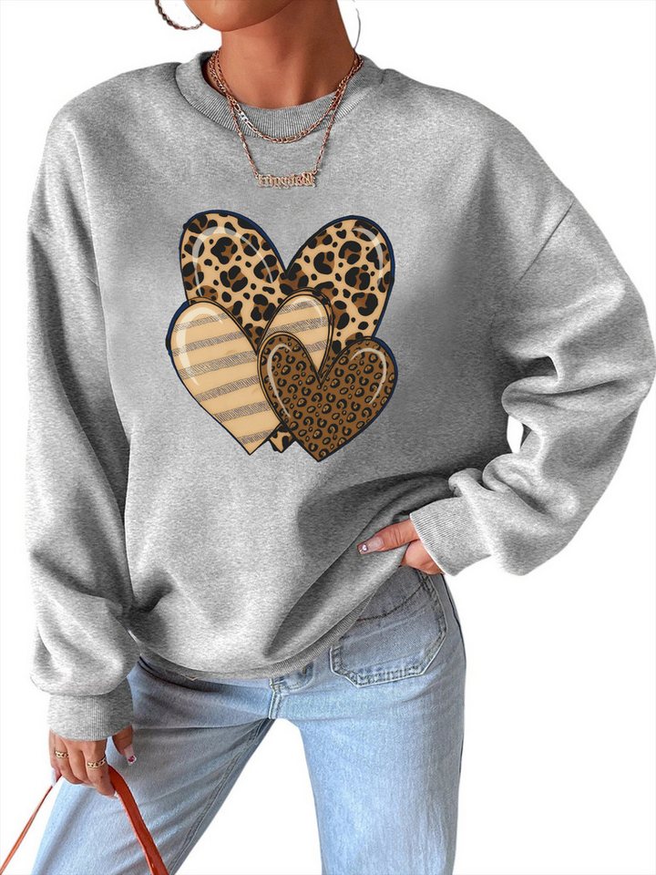 PYLIKE Rundhalspullover Lockeres Damen Sweatshirt, Lässiger Casual mit Dropped Shoulders Bequem für Herbst & Winter PYLIKE Rundhalspullover Lockeres Damen Sweatshirt, Lässiger Casual mit Dropped Shoulders Bequem für Herbst & Winter von PYLIKE