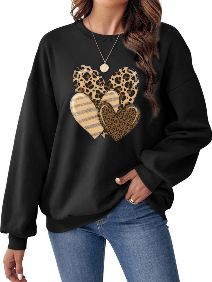 PYLIKE Rundhalspullover Lockeres Damen Sweatshirt, Lässiger Casual mit Dropped Shoulders Bequem für Herbst & Winter PYLIKE Rundhalspullover Lockeres Damen Sweatshirt, Lässiger Casual mit Dropped Shoulders Bequem für Herbst & Winter von PYLIKE