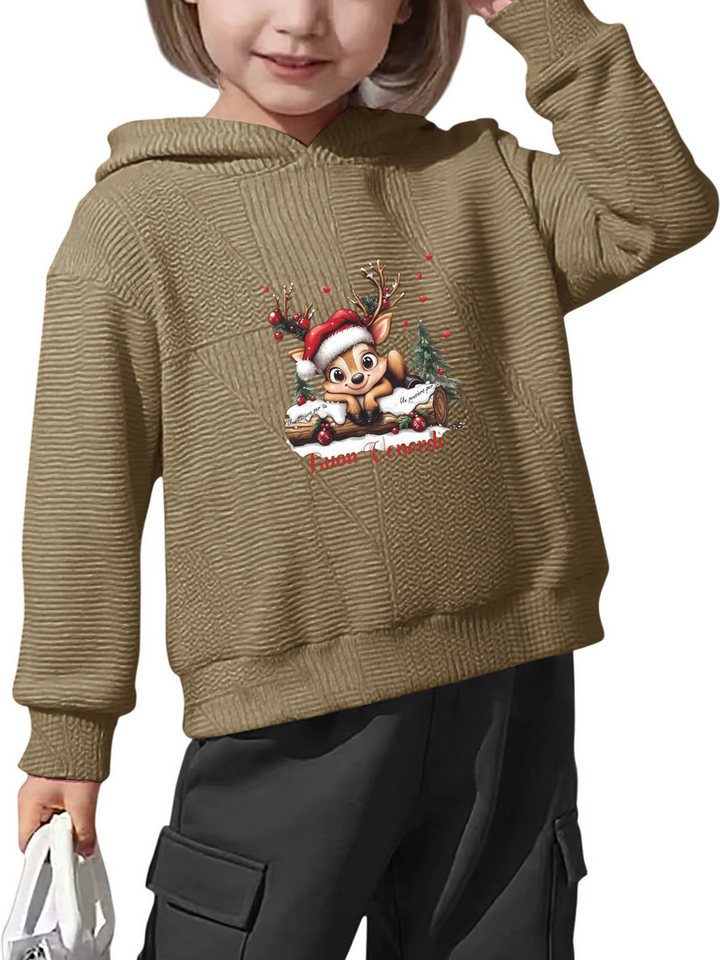 PYLIKE Sweatshirt Kinder Baumwoll Basic Sweatshirt, dünn langärmelig Hoodies Für Kleinkinder, Jungen und Mädchen von PYLIKE