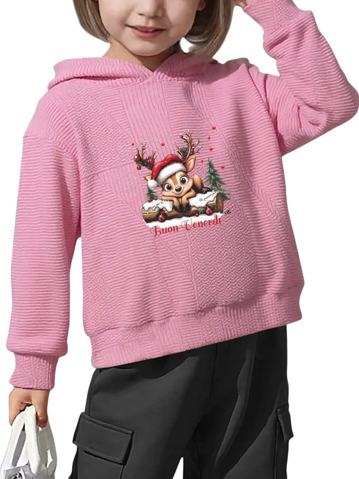 PYLIKE Sweatshirt Kinder Baumwoll Basic Sweatshirt, dünn langärmelig Hoodies Für Kleinkinder, Jungen und Mädchen von PYLIKE