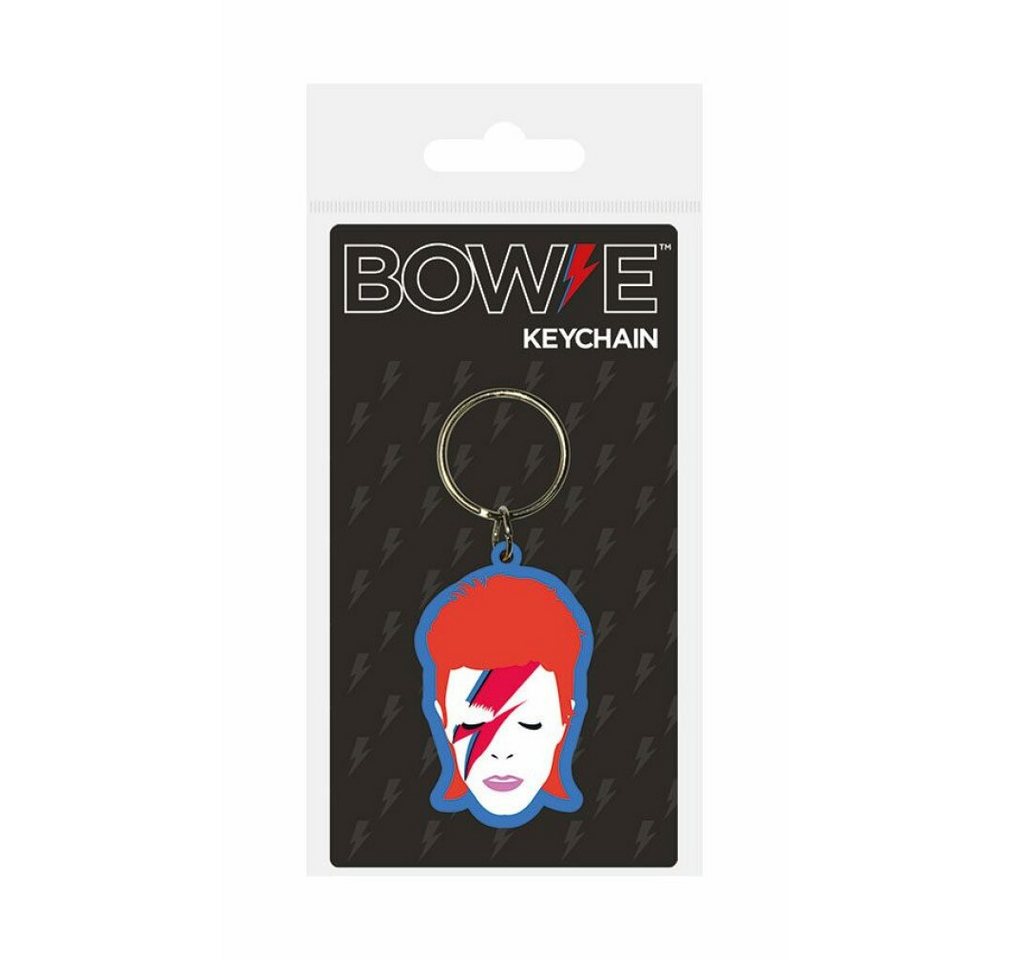 PYRAMID Schlüsselanhänger David Bowie Gummi-Schlüsselanhänger Aladdin Sane 6 cm von PYRAMID