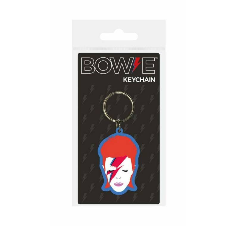 PYRAMID Schlüsselanhänger David Bowie Gummi-Schlüsselanhänger Aladdin Sane 6 cm von PYRAMID