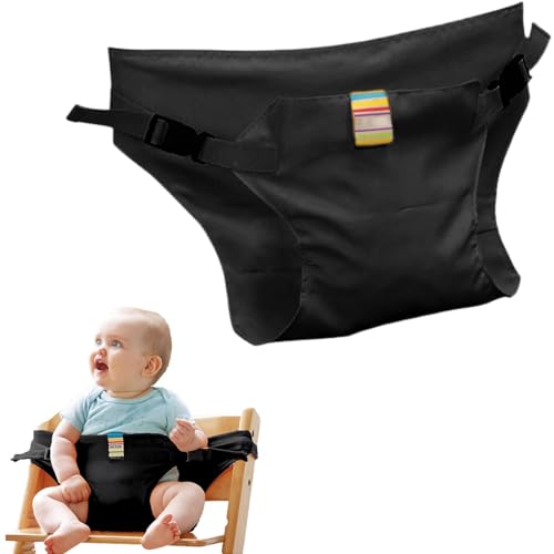 PYRUVAE Hochstuhlgurte, Baby Sicherheitsgurt, Tripp Trapp Gurt, Baby Esszimmerstuhl Sicherheitsgurt Verstellbarer Hochstuhlgurt Für Kleinkinder(Schwarz) von PYRUVAE