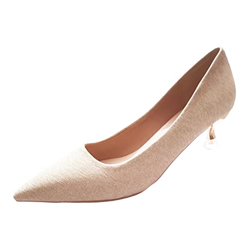 Damen-Sommermode, elegant, Flacher Mund, mit großen High Heels, einzelne Schuhe Offene Schuhe Damen von PYUIYY