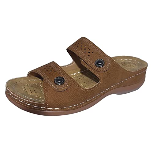 PYUIYY Damen Retro Car Line Hohle atmungsaktive runde Kopfschräge Ferse dicker Boden bequeme große Sandalen Hausschuhe Schuhe Hinten Offen Damen PYUIYY Damen Retro Car Line Hohle atmungsaktive runde Kopfschräge Ferse dicker Boden bequeme große Sandalen Hausschuhe Schuhe Hinten Offen Damen von PYUIYY