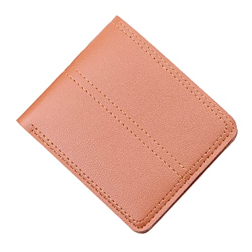 PYUIYY Fashion Men ID Short Wallet Solid Color Bag Oepn Purse Multiple Card Slots Clutch Bag Herren Brieftasche Mini von PYUIYY