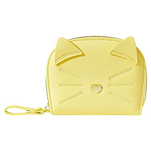 PYUIYY Frauen Brieftasche Mode Katze Nette Pasttern Vielseitige Praktische Zipper Karte Tasche Handtasche Geldbörsen Damen von PYUIYY