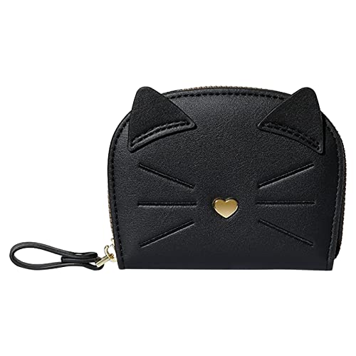 PYUIYY Frauen Brieftasche Mode Katze Nette Pasttern Vielseitige Praktische Zipper Karte Tasche Handtasche Geldbörsen Damen von PYUIYY