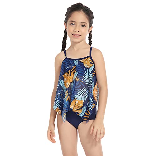 PYUIYY Neuer Tankini-Badeanzug, Eltern-Kind-Mode-Mesh-Split-Badeanzug, Eltern-Kind-Badeanzug Kinderkleidung Junge 128 (Blue, 164) von PYUIYY