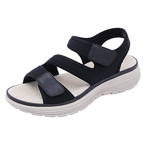PYUIYY Sportliche Damen-Sandalen mit Keilabsatz, leicht und mit Klettverschluss Damen Schuhe Mit Absatz 43 PYUIYY Sportliche Damen-Sandalen mit Keilabsatz, leicht und mit Klettverschluss Damen Schuhe Mit Absatz 43 von PYUIYY