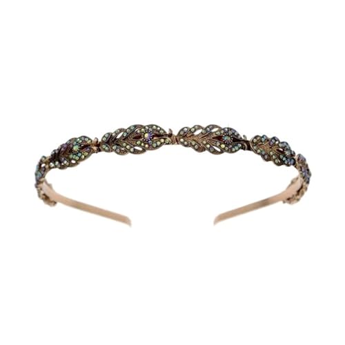 Krone Kronen-Diadem Mode Stirnbänder Brautkronen Krone Vintage Metall Kopf Hoop Kristall Krone Königin Tiara Bräute Hochzeit Gothic Schmuck Braut Haarschmuck(2) von PZOFERLIN