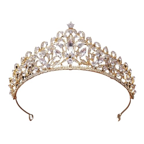 Krone Kronen-Diadem Mode Stirnbänder Brautkronen Kronprinzessin Königin Mädchen Kristall Tiara(15) von PZOFERLIN