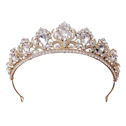 Krone Kronen-Diadem Mode Stirnbänder Brautkronen Kronprinzessin Königin Mädchen Kristall Tiara(16) von PZOFERLIN