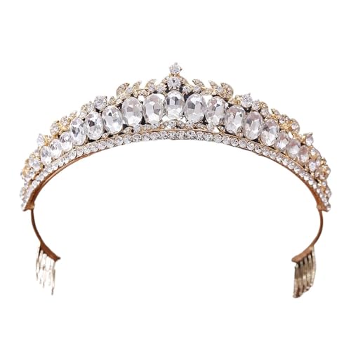 Krone Kronen-Diadem Mode Stirnbänder Brautkronen Kronprinzessin Königin Mädchen Kristall Tiara(7) von PZOFERLIN
