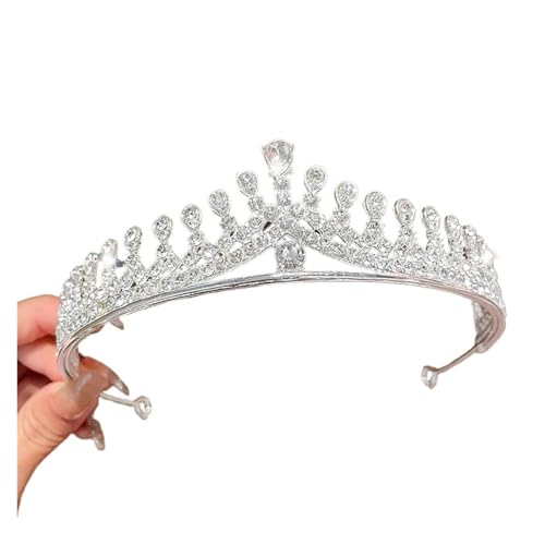 Krone Kronen-Diadem Mode Stirnbänder Brautkronen Kronprinzessin Königin Mädchen Kristall Tiara von PZOFERLIN