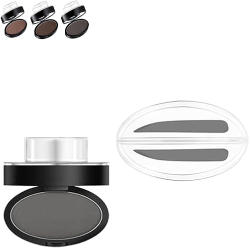 Augenbrauen-Stempel-Puder-Set, wasserfest, anfängerfreundliches Augenbrauen-Definitions-Tool für Frauen Augenbrauen-Stempel-Puder-Set, wasserfest, anfängerfreundliches Augenbrauen-Definitions-Tool für Frauen von PZOYBLKG