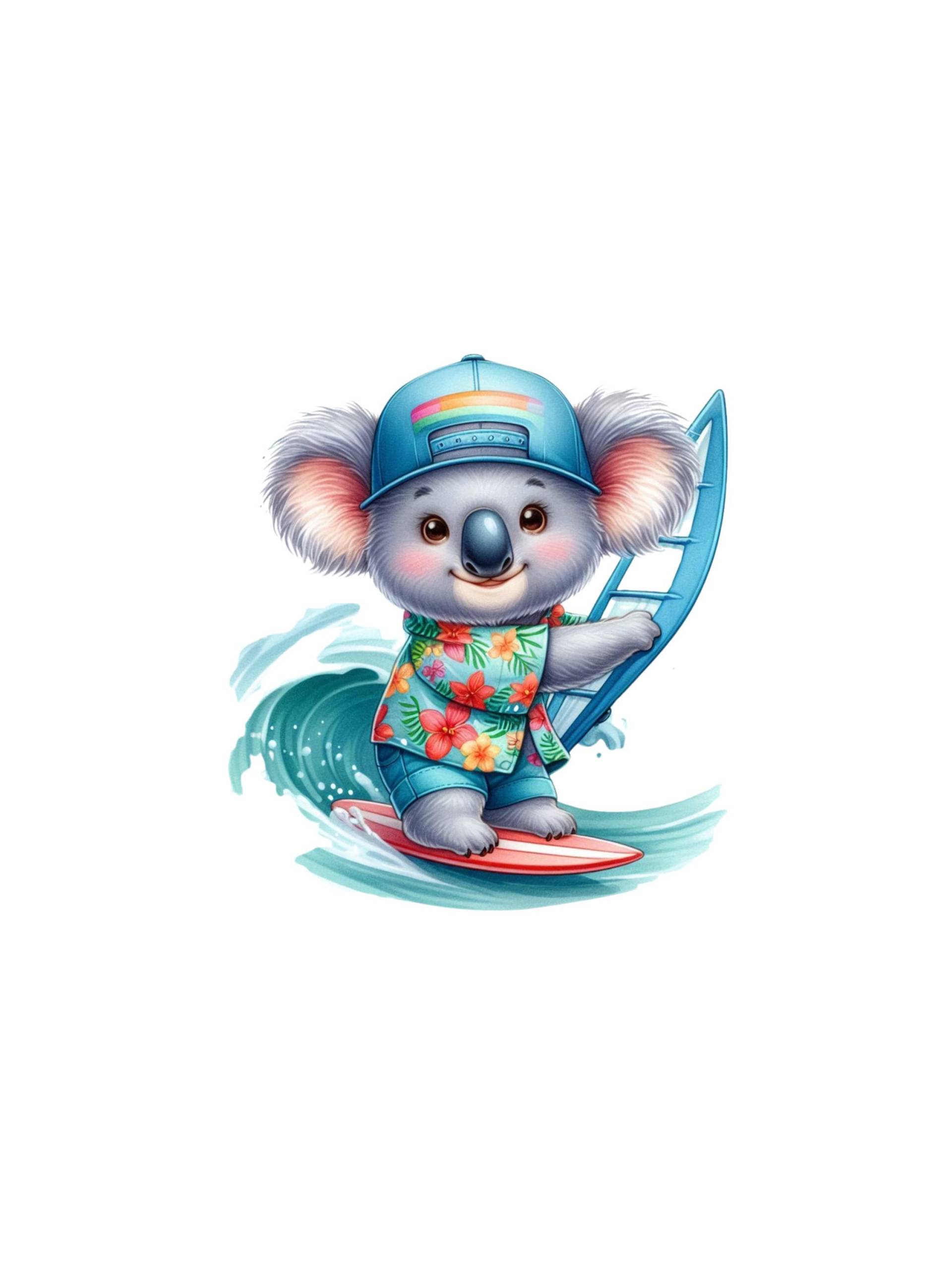 Bügelbild "Koalasurfer" Koala Surfer Sommer Sonne Strand/10cm Bügelbild "Koalasurfer" Koala Surfer Sommer Sonne Strand/10cm von PaEmiStoffe