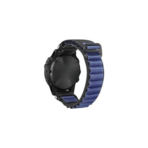 Uhrenarmband passend for Garmin Quick Fit 20 22 26 mm Armband kompatibel mit Fenix/Tactix/Forerunner/Vivoactive/Approach/MARQ/Enduro (Color : Blue, Size : 22mm) von PaReks