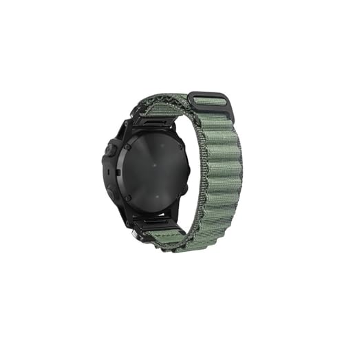 Uhrenarmband passend for Garmin Quick Fit 20 22 26 mm Armband kompatibel mit Fenix/Tactix/Forerunner/Vivoactive/Approach/MARQ/Enduro (Color : Green, Size : 20mm) von PaReks